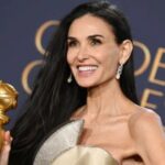 Demi Moore conmueve con su discurso tras su histórica victoria en los Globos