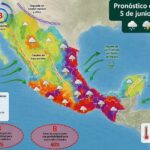 Durante este día, prevalecerá el temporal de lluvias en la mayor parte de la República Mexicana