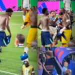 Johny Placide regala playera de Vinicius Jr a su hijo tras partido de Brasil vs Haití