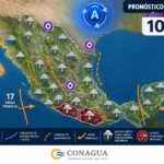 La onda tropical número 17 ocasionará lluvias fuertes en la mayor parte del territorio nacional